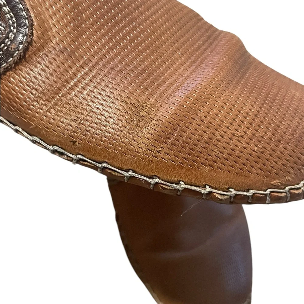Pikolinos Jerez‎ die cut leather moccasin, Brandy, Size 45 US 11/11.5, EUC